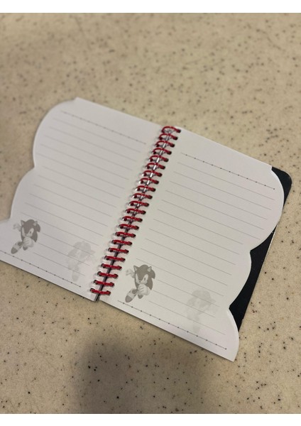 Tmn Lisanslı Sonic Hologramlı Spiralli 80 Yaprak A6 Çizgili Not Defteri 15X11CM