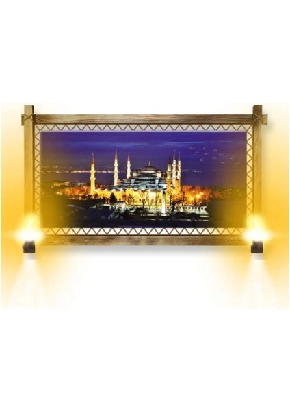 Kanvas Istanbul Rustik Lambalı Tablo