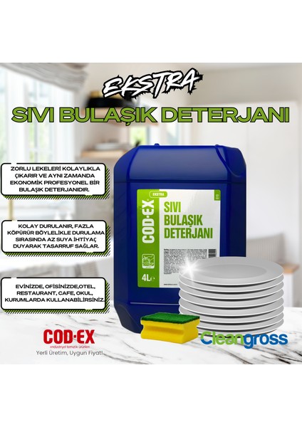 Sıvı Bulaşık Deterjanı - Ekstra 4 L