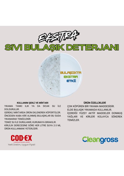 Sıvı Bulaşık Deterjanı - Ekstra 4 L