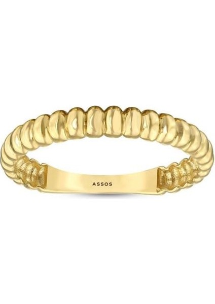 Tasarım Altın Yüzük - 14K - 1.33 gr