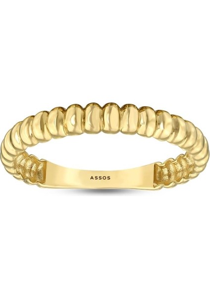 Tasarım Altın Yüzük - 14K - 1.33 gr