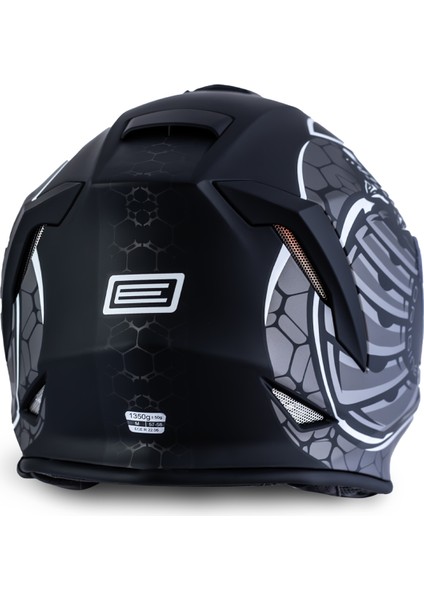 Dinamo Fighter Mat Siyah-Antrasit-Sarı Kask modelleri