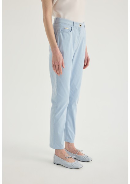 Pastel Mavi Chino Pantolon modelleri
