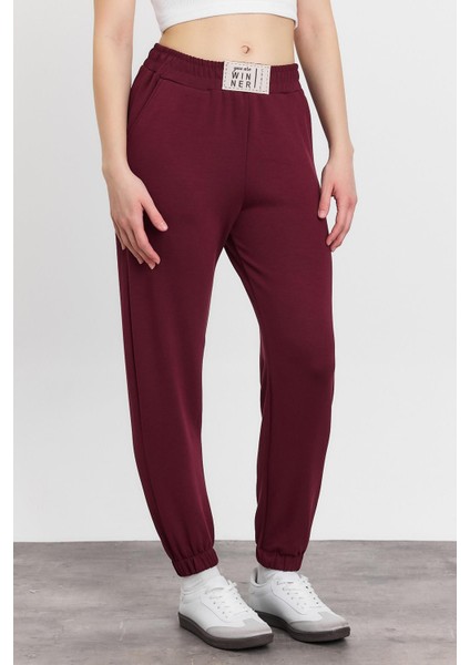 4011 Ön Aksesuar Detay Eşofman Bordo modelleri