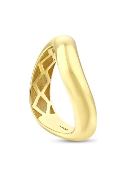 Asimetrik Tasarım Altın Yüzük - 14K - 3.09 gr fiyatları