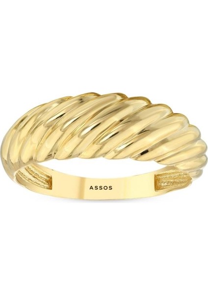 Tasarım Altın Yüzük - 14K - 2.05 gr
