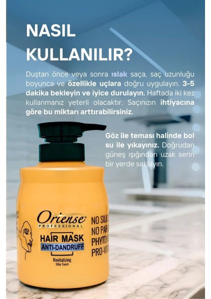 Professional 600 ml Saç Maskesi - Anti Dandruff