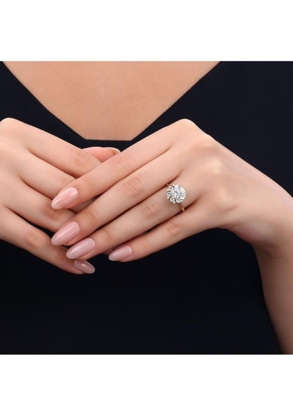 Taşlı Tasarım Altın Yüzük - 14K modelleri