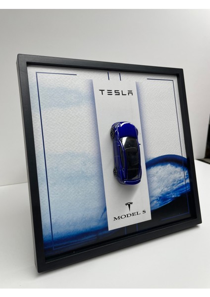 Çerçeveli 20X20 Ebatlı Model Araç Tesla Model S fiyatları