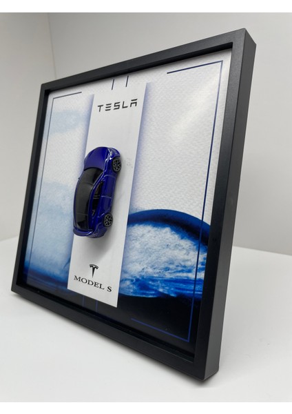 Çerçeveli 20X20 Ebatlı Model Araç Tesla Model S modelleri