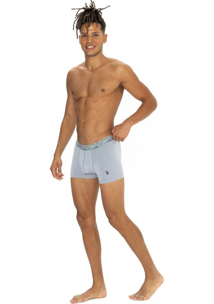 U.s Polo Assn. 80543 Erkek Pamuklu 3'lü Boxer-Lacivert&indigo&gri modelleri