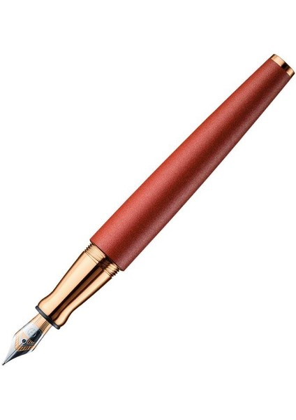 Dizayn 6 Ruby Red Dolma Kalem Rose Gold B Uç Oh 068-RR-RG