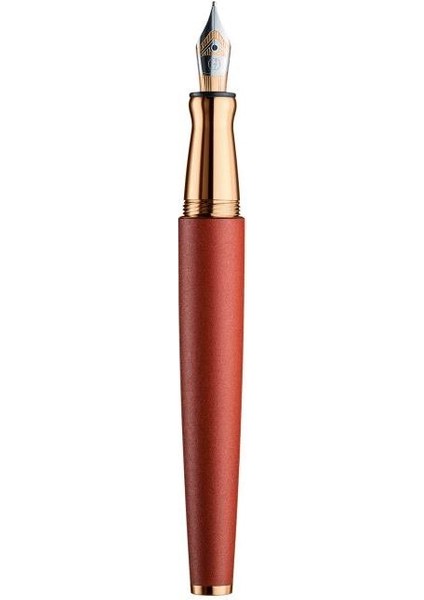 Dizayn 6 Ruby Red Dolma Kalem Rose Gold B Uç Oh 068-RR-RG
