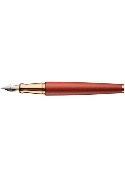 Dizayn 6 Ruby Red Dolma Kalem Rose Gold B Uç Oh 068-RR-RG