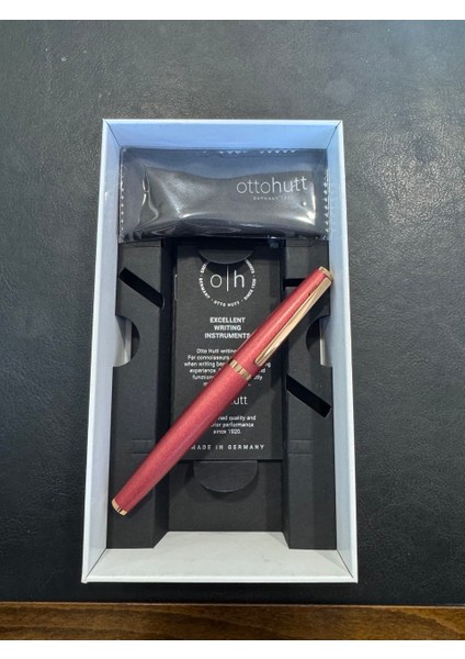 Dizayn 6 Ruby Red Dolma Kalem Rose Gold B Uç Oh 068-RR-RG