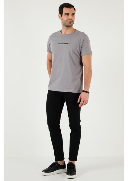 Pamuklu Slim Fit Bisiklet Yaka T Shirt Erkek T Shirt 541WIND fiyatları