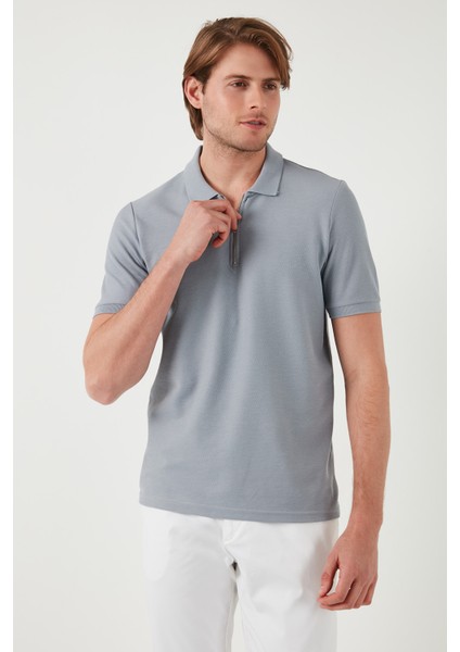 Pamuklu Regular Fit Fermuarlı Polo Yaka T Shirt Erkek Polo Yaka T Shirt 5902434 modelleri