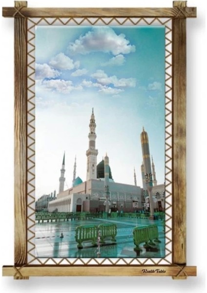 Kanvas Mescidi Nebevi Düz Işıksız Tablo