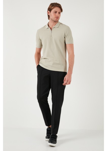 Pamuklu Regular Fit Fermuarlı Polo Yaka T Shirt Erkek Polo Yaka T Shirt 5902434 fırsatları