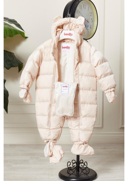 Kapüşonlu Fermuarlı Bebek Astronot Tulum 51330 modelleri
