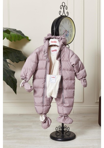 Kapüşonlu Fermuarlı Bebek Astronot Tulum 51330 modelleri