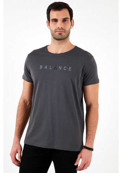 Pamuklu Slim Fit Bisiklet Yaka T Shirt Erkek T Shirt 541BALANCE modelleri