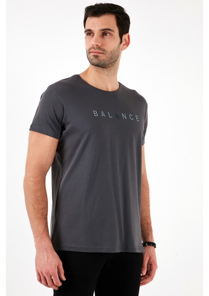 Pamuklu Slim Fit Bisiklet Yaka T Shirt Erkek T Shirt 541BALANCE indirimleri