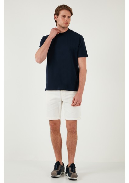 Pamuklu Bisiklet Yaka Relaxed Fit Basic T Shirt Erkek T Shirt 5902610 modelleri