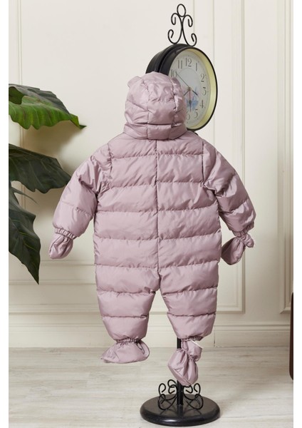 Unisex Kapüşonlu Fermuarlı Bebek Astronot Tulum 51330 modelleri