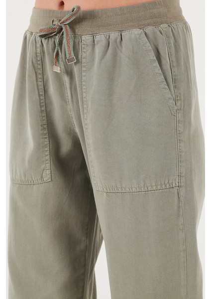Regular Fit Yüksek Bel Lastikli Paça Jogger Spor Pantolon Bayan Pantolon 668YP5039