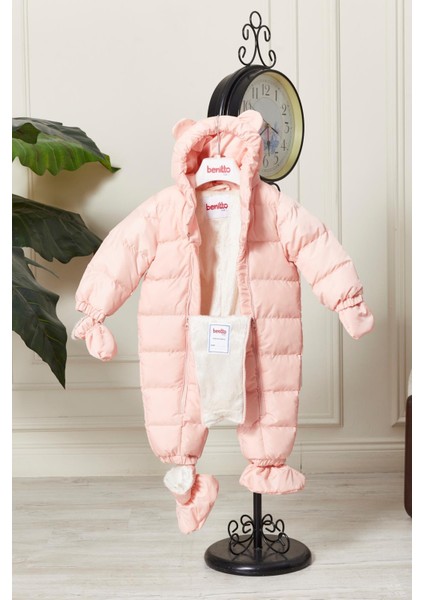 Unisex Kapüşonlu Fermuarlı Bebek Astronot Tulum 51330 fırsatları