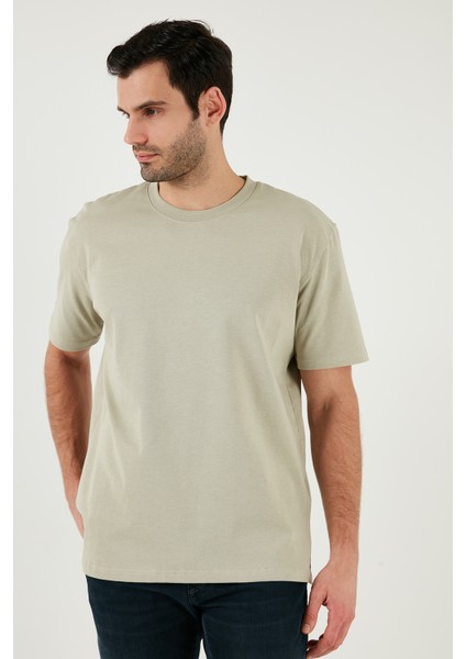Pamuklu Relaxed Fit Sıfır Yaka T Shirt Erkek T Shirt 5905446 fırsatları