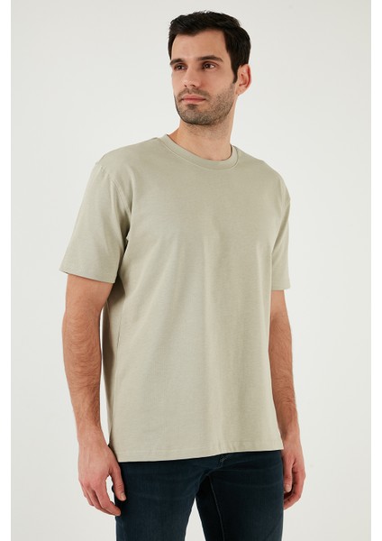 Pamuklu Relaxed Fit Sıfır Yaka T Shirt Erkek T Shirt 5905446 indirimleri