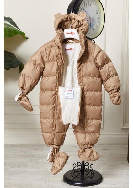 Unisex Kapüşonlu Fermuarlı Bebek Astronot Tulum 51330 modelleri