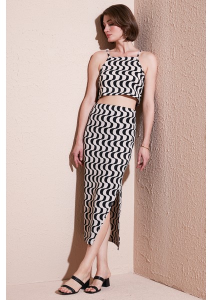 Slim Fit Ip Askılı Yırtmaçlı Takım Bayan Takım 5865278 fiyatları