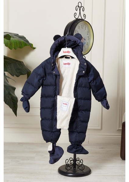Unisex Kapüşonlu Fermuarlı Bebek Astronot Tulum 51330 modelleri