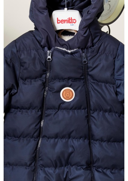 Unisex Kapüşonlu Fermuarlı Bebek Astronot Tulum 51330 fırsatları