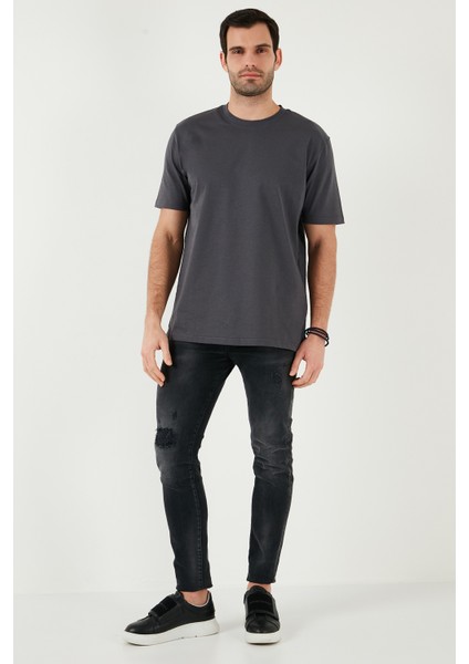 Pamuklu Relaxed Fit Sıfır Yaka T Shirt Erkek T Shirt 5905446 fiyatları