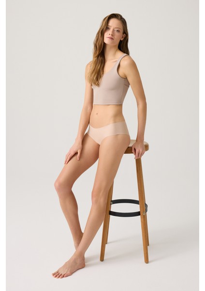 3 Adet Görünmez Lazer Kesim Klasik Külot Laser Cut Briefs