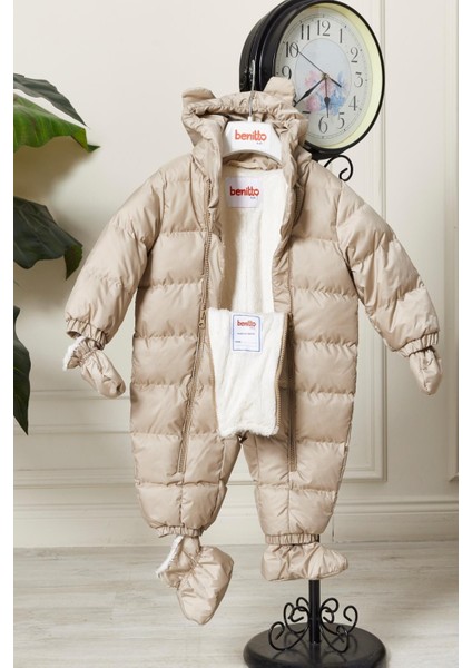 Unisex Kapüşonlu Fermuarlı Bebek Astronot Tulum 51330 modelleri