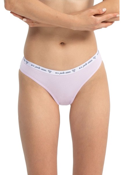 66430 Kadın Karışık Desen Pamuklu 3'lü Slip Külot-Lila