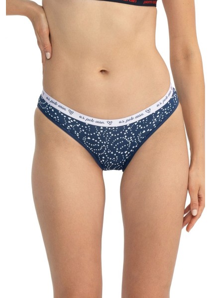 66430 Kadın Karışık Desen Pamuklu 3'lü Slip Külot-Lila