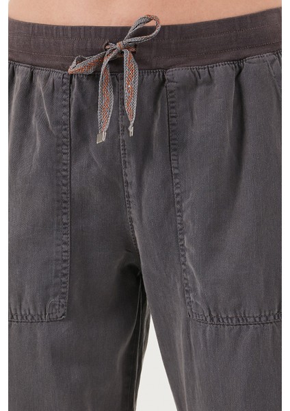 Regular Fit Yüksek Bel Lastikli Paça Jogger Spor Pantolon Bayan Pantolon 668YP5039