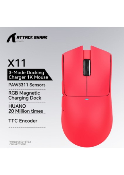 X11 Superlıght 22000 Dpı PAW3311 Şarj Istasyonuna Sahip Kablosuz Oyuncu Faresi fiyatları