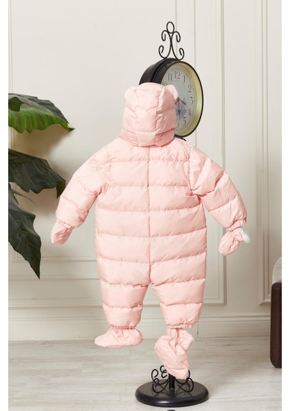 Unisex Kapüşonlu Fermuarlı Bebek Astronot Tulum 51330 fırsatları