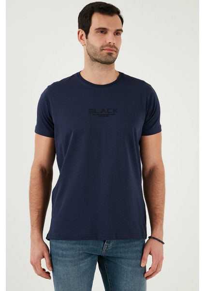 Pamuklu Slim Fit Bisiklet Yaka T Shirt Erkek T Shirt 541FOLLOW fırsatları