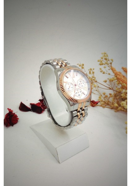 Rose Gümüş Unisex Kol Saati Roma Rakamlı modelleri