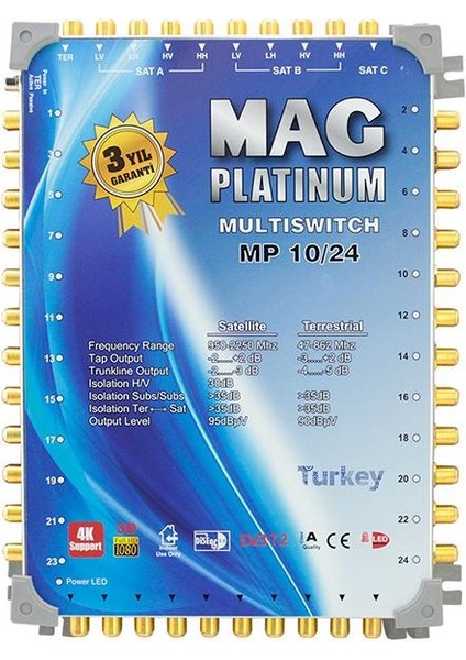 Platinum 10-24 Kaskatlı Uydu Santrali