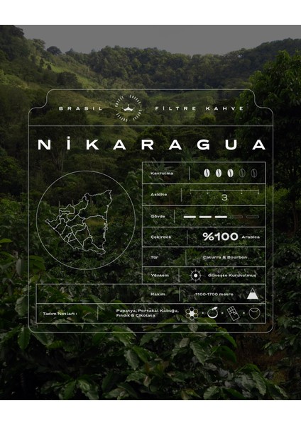 Nikaragua Filtre Kahve 250 gr